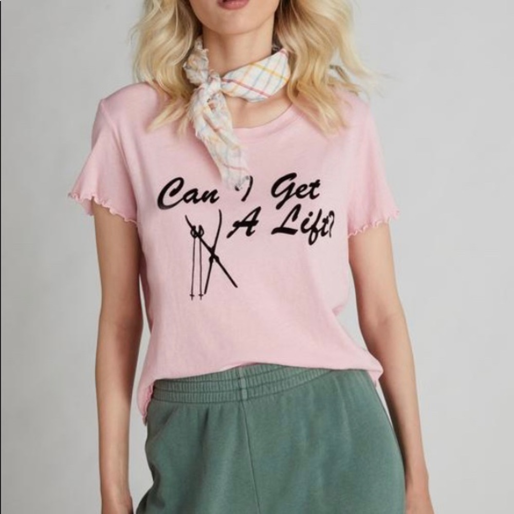 NWT Wildfox Can I Get A Lift Sydney Crop Tee Top S